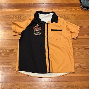 Thanksgiving Men's Two-Tone Shirt - Black and Tan